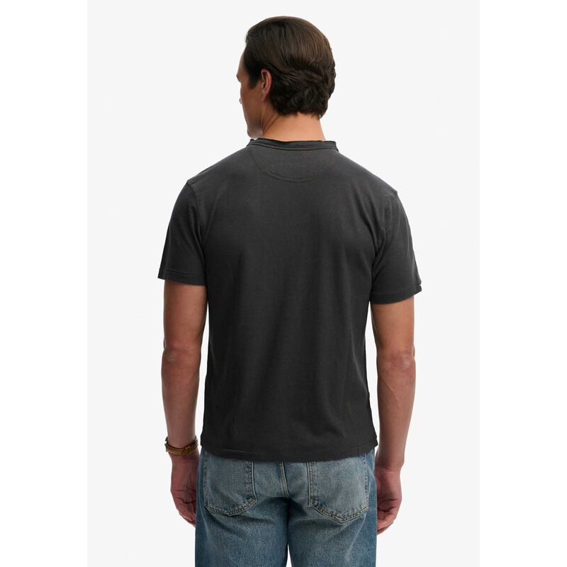 Superdry Classic Cotton Linen Short Sleeve Grandad image number 1